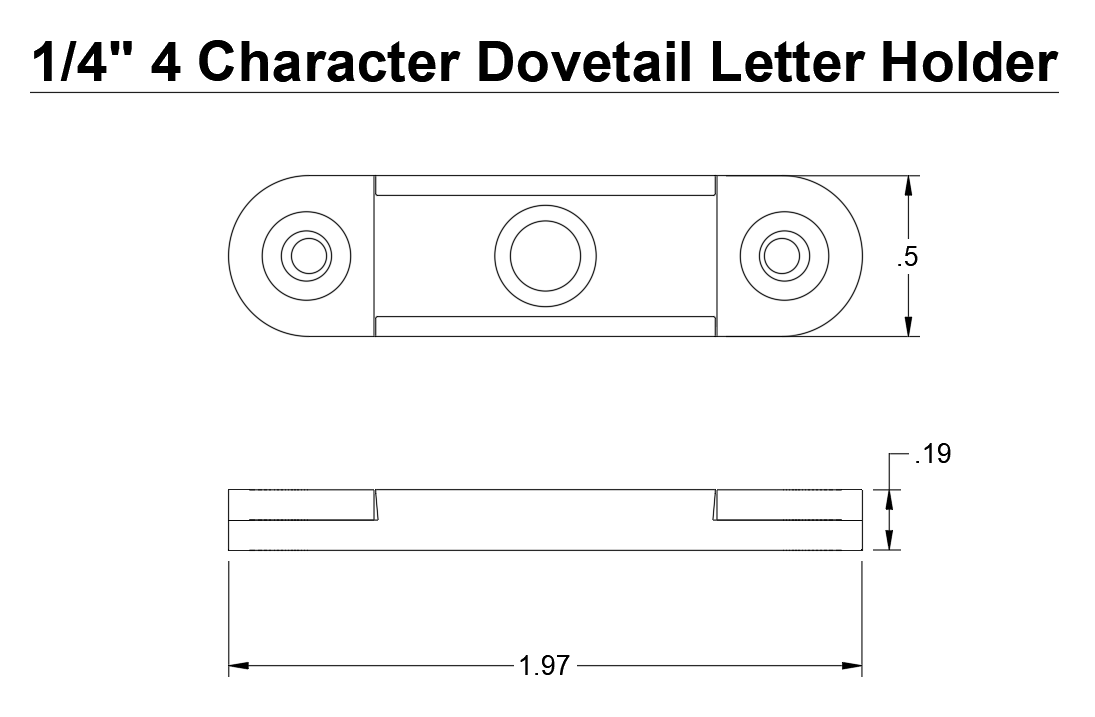 Dovetail Letter Holders