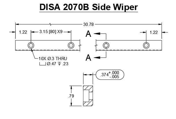 2070B Disa Pattern Wipers