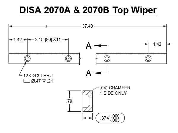 2070A Disa Pattern Wipers
