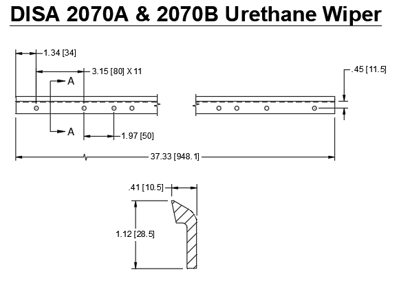 2070B Disa Pattern Wipers
