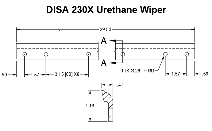 230X Disa Pattern Wipers